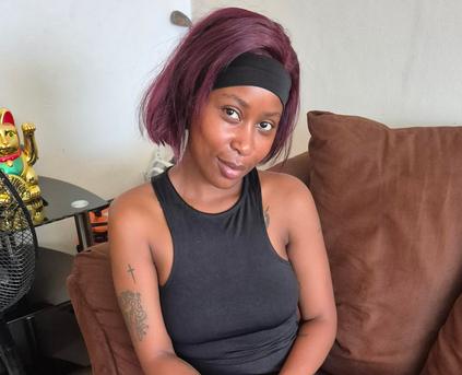 Girl Alone - Ebony_Sexy_Red